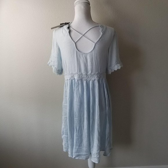 Vero Moda / Small / Mini Dress Ballard Blue - Picture 2 of 4